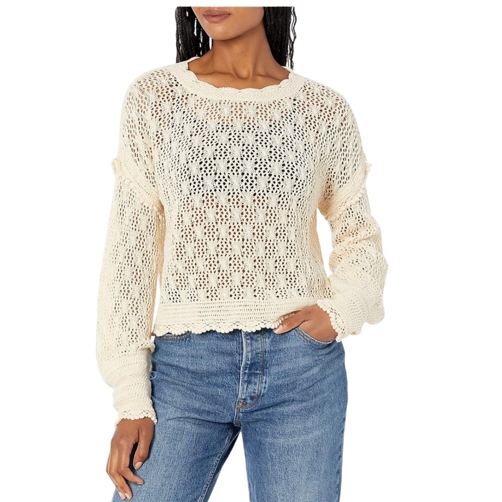 Paige Crochet Knit Sweater –‎ Size M (US 6/8)